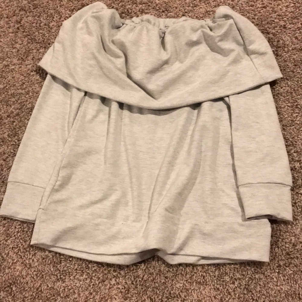 Off the shoulder sweater